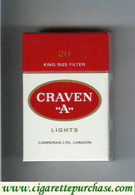 Craven A Lights cigarettes